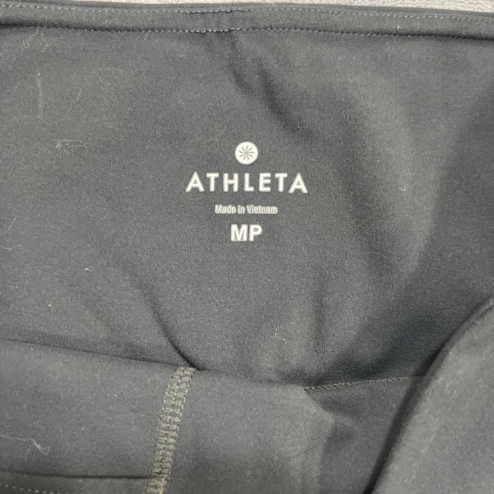 ATHLETA High Rise Peekaboo 7/8 Tight Leggings‎ Workout Yoga Pant Grey Sz MP - Picture 5 of 10